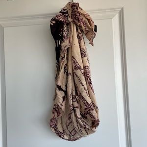 Harry Potter maurader’s map scarf